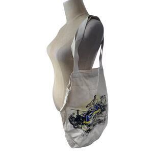 "Boyne Mountain"‎ VTG 100% Cotton Tote Bag Ski Snowboard Sledding Winter Sports